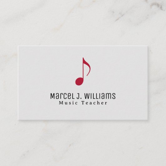 ミュージシャンミニマルプロフェッショナルカード 名刺 (正面)