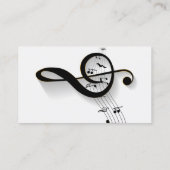 ミュージシャンミュージカルミュージックノート先生バンドシンガー 名刺 (裏面)