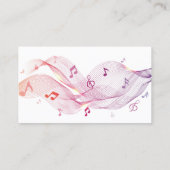 ミュージシャンミュージカルミュージックノート先生バンドシンガーB 名刺 (裏面)