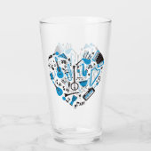 ミュージシャンミュージカル楽器ハートツール タンブラーグラス (裏面)