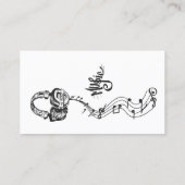 ミュージシャンミュージカル音符の歌唱インストラクター 名刺 (裏面)