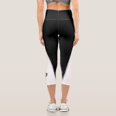 ミュージシャンミュージックハート- Treble Bassクレフ、 音符記号 カプリレギンス (裏面)