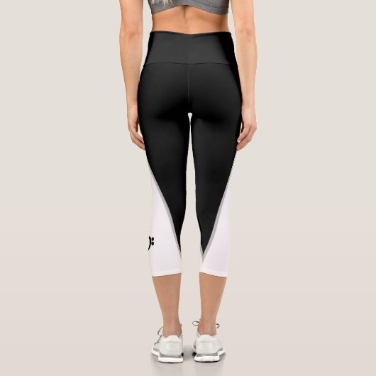 ミュージシャンミュージックハート- Treble Bassクレフ、 音符記号 カプリレギンス (裏面)