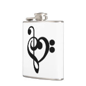 ミュージシャンミュージックハート- Treble Bassクレフ、 音符記号 フラスク (左)