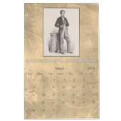 ミュージシャンリトグラフ – ヴィンテージ音楽リソグラフィー カレンダー (3月 2026)