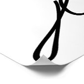 ミュージシャンルートヴィヒ・ヴァン・ベートーベンの署名 ポスター (角)