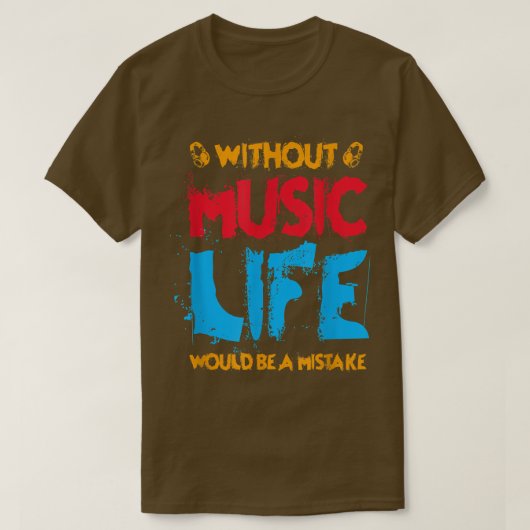 ミュージシャンロックギタ転がーハドロック Tシャツ (デザイン正面)