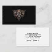 ミュージシャンロックバンド音楽業界ギターレッスン 名刺 (正面/裏面)