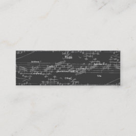 ミュージシャンヴィンテージグレーノートブライトギターIII スキニー名刺