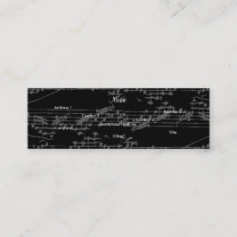 ミュージシャンヴィンテージグレーノートブリットギターI スキニー名刺