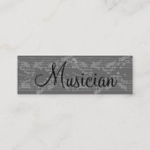 ミュージシャンヴィンテージグレーノートVI スキニー名刺 (裏面)