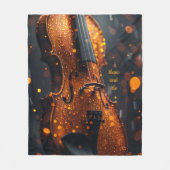 ミュージシャン先生学生バイオリニスト用ブランケット フリースブランケット (正面)