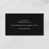 ミュージシャン先生 | 音楽モダン講師 名刺 (裏面)