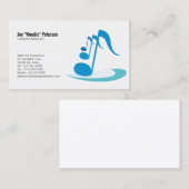 ミュージシャン名刺のミュージックノート 名刺 (正面/裏面)