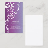 ミュージシャン名刺の音楽ノートのアップフロー 名刺 (正面/裏面)