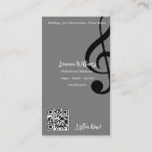 ミュージシャン名刺 名刺 (裏面)