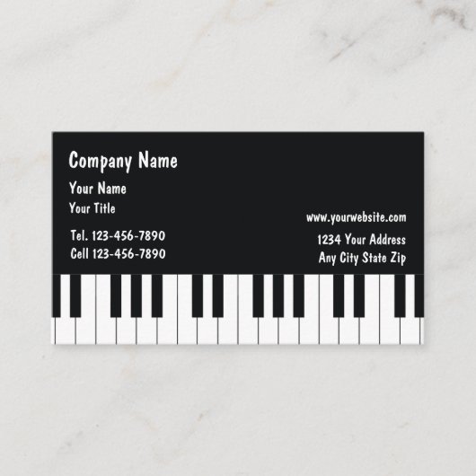 ミュージシャン名刺 名刺 (正面)