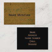 ミュージシャン名刺 名刺 (正面/裏面)