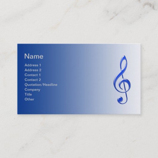 ミュージシャン名刺 名刺 (正面)