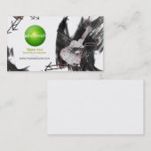 ミュージシャン名刺(Ukulele) – グリーンロゴ 名刺 (正面/裏面)