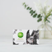 ミュージシャン名刺(Ukulele) – グリーンロゴ 名刺 (スタンド正面)