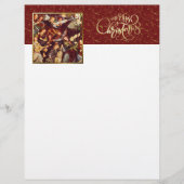 ミュージシャン天使。ファインアートクリスマスレターヘッド (正面)