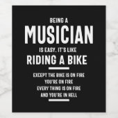 ミュージシャン役職ギフト ワインラベル (シングルラベル)