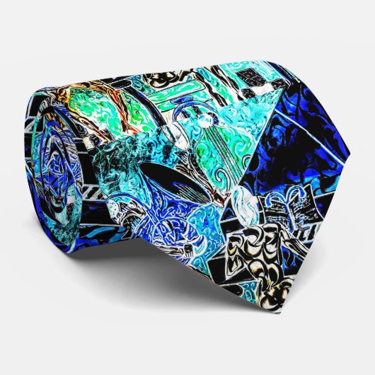 ミュージシャン抽象芸術 ネクタイ (ロール)