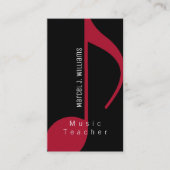 ミュージシャン教授名刺(ミュージカルメモ) 名刺 (正面)