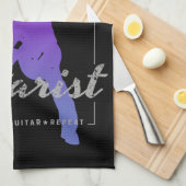 ミュージシャン生まれ・バンドのギタリストへ キッチンタオル (四つ折り)