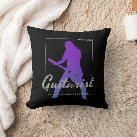 ミュージシャン生まれ・バンドのギタリストへ クッション (ブランケット)