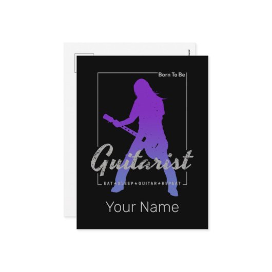 ミュージシャン生まれ・バンドのギタリストへ シーズンポストカード (正面/裏面インサイチュ)