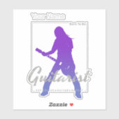 ミュージシャン生まれ・バンドのギタリストへ シール (シート)