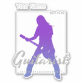 ミュージシャン生まれ・バンドのギタリストへ シール (正面)