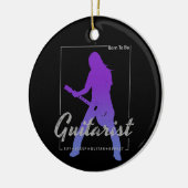 ミュージシャン生まれ・バンドのギタリストへ セラミックオーナメント (左)