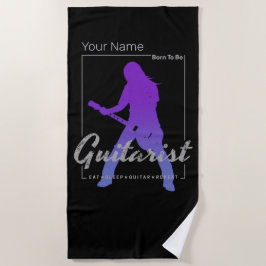 ミュージシャン生まれ・バンドのギタリストへ ビーチタオル