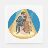 ミュージシャン遊ズザチェロ スタンダードランチョンナプキン (正面)