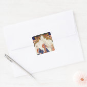 ミュージシャン遊ズ・ヴィオラとタンバリン スクエアシール (封筒)