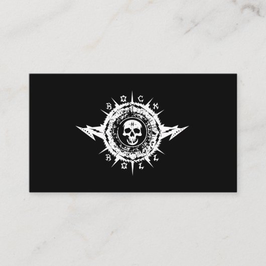 ミュージシャン音楽業界ギターレッスンロックバンド 名刺 (正面)