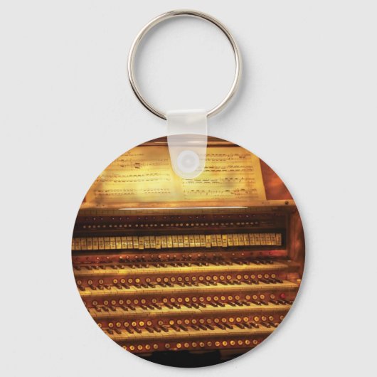 ミュージシャン – オルガニスト – パイプオルガン キーホルダー (正面)