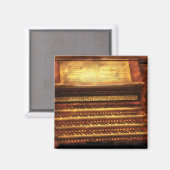 ミュージシャン – オルガニスト – パイプオルガン マグネット (正面/裏面)