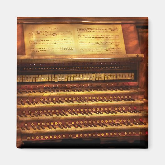 ミュージシャン – オルガニスト – パイプオルガン マグネット (正面)