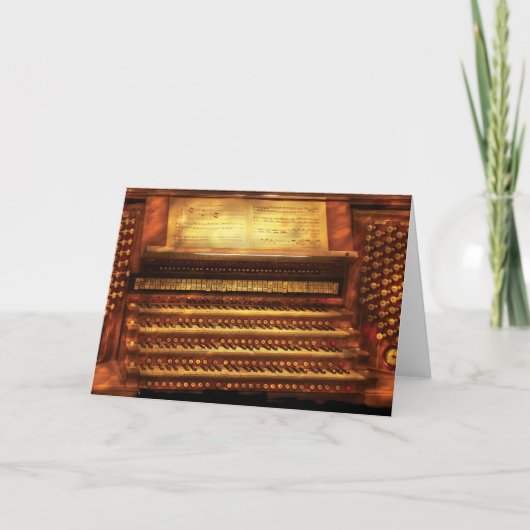 ミュージシャン-オルガン奏者-管器官 カード (正面)