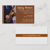 ミュージシャン-サクソフォーンの名刺 名刺 (正面/裏面)