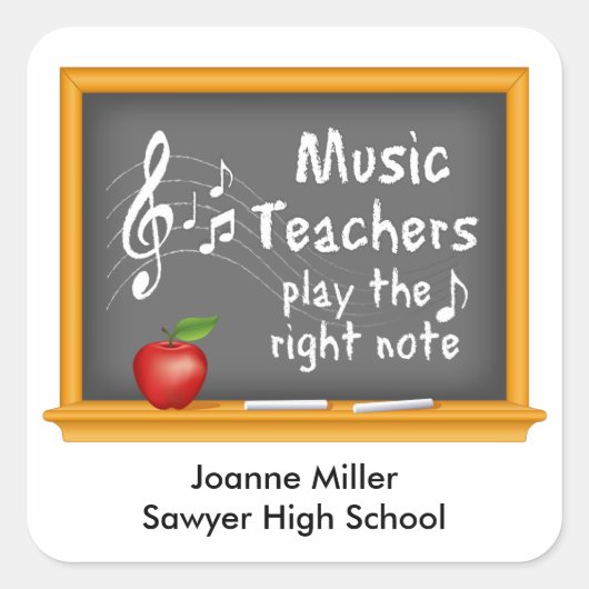 ミュージシャン スクエアシール (正面)