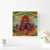 ミュージシャン スクエア壁時計 (ホーム)