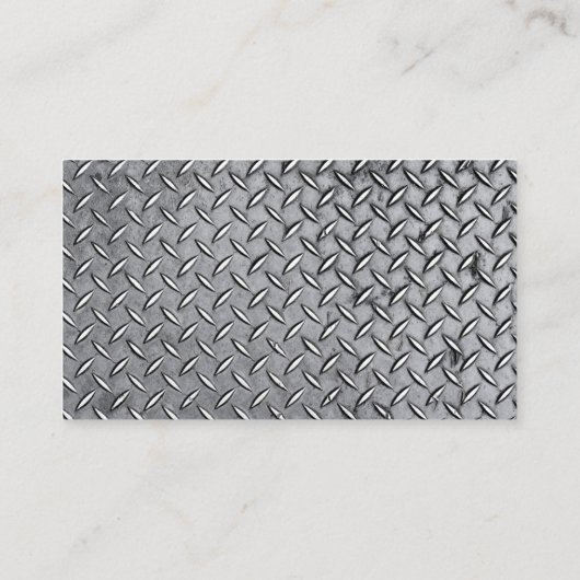 ミュージシャン – ダイヤモンドメタルプレート 名刺 (裏面)