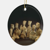 ミュージシャン、ダンサーおよび使用人(terracotのグループ セラミックオーナメント (左)