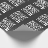 ミュージシャン·バスおもしろい·ギター·プレーヤー·ベース·ギタリスト ラッピングペーパー (角)