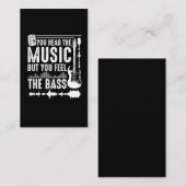 ミュージシャン·バスおもしろい·ギター·プレーヤー·ベース·ギタリスト 名刺 (正面/裏面)